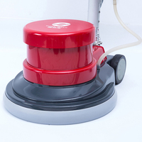 Gewerbliche Bodenreinigungsmaschine, Bürsten für Boden und Teppich sowie Padhalter, 17 Zoll, mit leistungsstarkem 1100W Elektromotor und 154 U/min