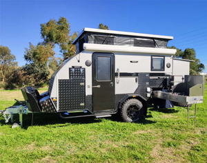 Remolque de Campamento Ligero de 13 pies, Modelo 2025, <span class=keywords><strong>4X4</strong></span>, Remolcable, con Techo Elevable, <span class=keywords><strong>Caravana</strong></span> <span class=keywords><strong>Pequeña</strong></span> con Cocina Extraíble para Camioneta, en Venta - Product Image 3