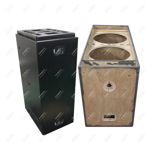 GYIMPEX Audio Sub Black Color Subwoofers 2*18'' Inch Powered Active Amplifier Bass RS218 Dual 18 Inch Subwoofer