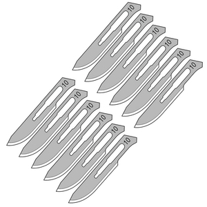 Lame de scalpel chirurgical #   10 instruments chirurgicaux de base - Product Image 1