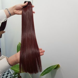 Venta al por mayor Super Doble Extensiones de Cabello Remy Vietnamita Hueso Liso Marrón Naranja Crudo Solo Donante Cutícula Alineada Cabello Virgen - Product Image 4