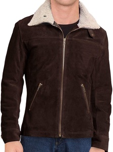 Chaquetas de Cuero para Hombre con Logotipo Personalizado de Alta Calidad |   Chaquetas de Cuero con Cuello Alto de Lona OEM/ODM, Nueva Llegada - Product Image 3