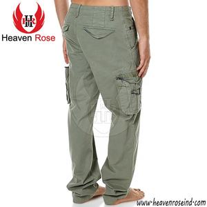 Pantalones cargo informales de secado rápido a prueba de viento de cintura media ligeros de ajuste regular para hombre, pantalones de algodón para seguridad en el lugar de trabajo - Product Image 3