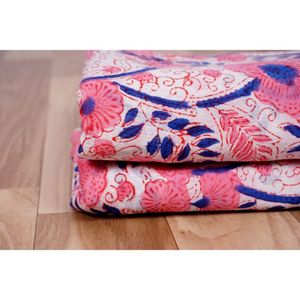 Tissu moderne en coton imprimé floral de Jaipur Tissu imprimé à la main Robe indienne douce Nouveau et fait à la main pour costume et sac de filles - Product Image 4