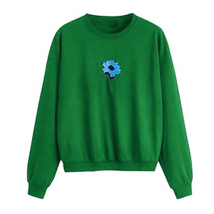 Sudadera Unisex de Alta Calidad para Invierno, con Cuello Redondo, de Algodón y Felpa, con Bordado a Cuadros - Product Image 6