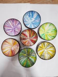 D'AÇAI DÉCOR BOL COLORÉ LAQUE BOL de NOIX de COCO FABRIQUÉ AU VIETNAM BOL LAQUÉ DÉCOR MAISON DE VACANCES - Product Image 5