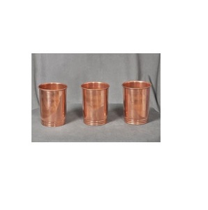 100% table en verre court d'eau en cuivre pur pour ustensiles de cuisine et fabrication de verre court en cuivre décoratif pour la maison en Inde - Product Image 1