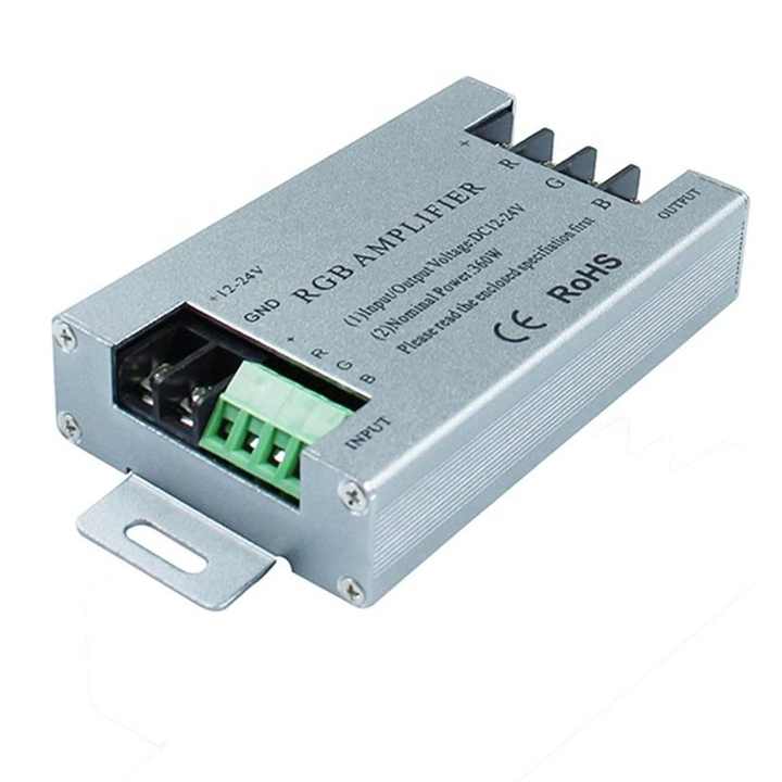 30A 12V 360W 24V 720W RGB Amplifier Repeater for LED Strips