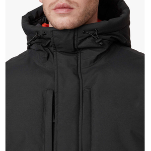 Chaqueta Bomber Personalizada, Acolchada, de Alta Calidad, Negra, para Hombre, Informal, Tejida, 100% Poliéster, con Capucha, Impermeable, para Invierno - Product Image 5