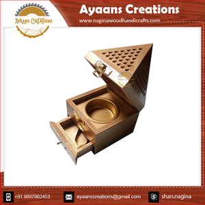 2024 Dernière Arrivée Bakhoor Brûleur En Métal Design Élégant Arabe Brûleur D'encens à Vendre pour Approvisionnement En Vrac (AC 9631) PAR AYAANS - Product Image 4