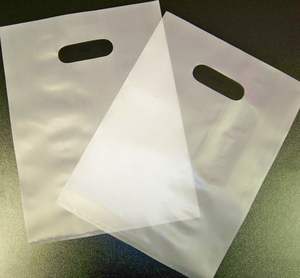 Sacs à soufflet latéral en HDPE recyclé avec poignée découpée, thermosoudés, imprimés en gravure - Product Image 3