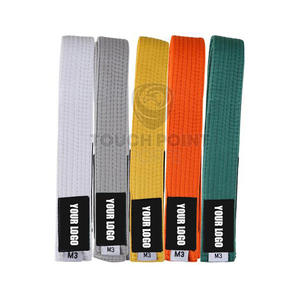 Cinturón de Karate de alta calidad, 100% algodón, multicolor, BJJ, Judo, Taekwondo - Product Image 1