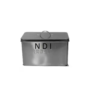 Antique Finishing <b>Food</b> <b>Container</b> Metal Box Unique Style Kitchenware Usage <b>Hot</b> Sale Decorative Rectangle Shape High Quality - Product Image 1