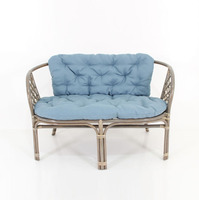 Ensemble de canapés de salon modernes en rotin naturel gris Bahama, chaise empilable, haute capacité de charge, mobilier de salle à manger