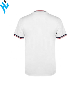 Camiseta de manga corta de algodón 100% para hombre, prenda de vestir, de alta calidad, con logotipo personalizado, de secado rápido, con bordado en blanco - Product Image 6