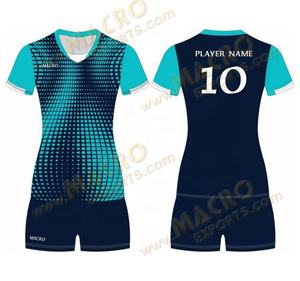 Maillots de volley-ball d'équipe unisexes pour adultes en gros, personnalisés, entièrement imprimés par sublimation, mélange polyester-spandex, été - Product Image 1