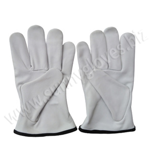 Top Grain Goatskin sheepskin fully Lined Driver Leather Gloves - Product Image 2