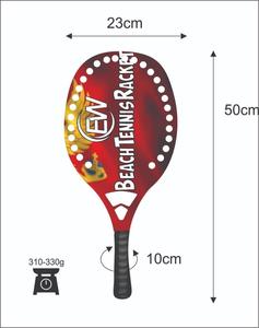 Raquettes de beach tennis sur mesure pour padel/spaddle - Fibre de carbone 320-340g Longueur 50cm avec logos et combinaisons de couleurs personnalisés - Product Image 4