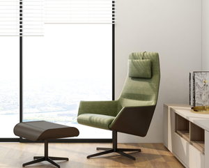 Triho เก้าอี้เลานจ์เดี่ยว S81857แบบยุโรปเฟอร์นิเจอร์บีนแบ็กหมุนได้ด้านหลังสูงสำหรับห้องนั่งเล่นเฟอร์นิเจอร์โฟมที่ทันสมัย - Product Image 2