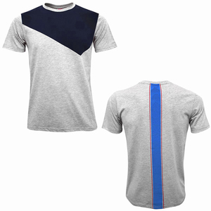 Vente en gros de t-shirts pour hommes en jersey 100% coton, couleur unie personnalisée, mode 2019, streetwear, respirant et à séchage rapide, avec motif - Product Image 3