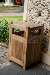 Teak Wood Pavilion <b>Hamper</b> 41x41x71 cm Grade a Quality From Indonesia for Home Decoration - Product Image 3