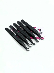Professionnel meilleur 90 degrés noir Plasma diamant poignée en acier inoxydable Extension de cils pince à épiler Instruments de beauté de haute qualité - Product Image 5