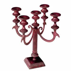 Candelabros decorativos de metal, candelabros de mesa de boda, centro de mesa con cuenco de flores, candelabros dorados para decoración de hogar y hotel - Product Image 1