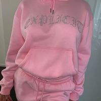 Survêtements d'hiver grande taille pour femmes enceintes, avec logo personnalisé, pantalons de jogging et sweats à capuche ornés de strass