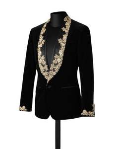 Chaqueta indooccidental con pantalón para fiestas y bodas indias/paquistaníes NUEVO 2021 Modelo Reshan Zari Bordado de talla grande disponible - Product Image 1