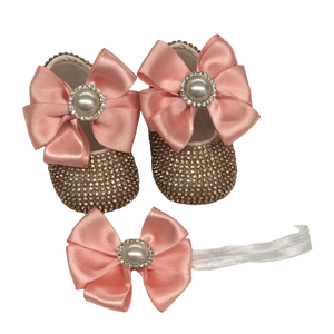 Chaussures d'anniversaire orange personnalisées de haute qualité Bandeau pour filles Vente en gros Été Hiver Tissu extensible Fermeture à boutons Robe de bébé - Product Image 1