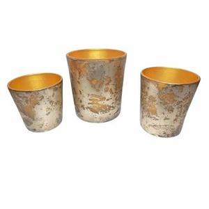 Ensemble de 3 bougeoirs à levier en verre, porte-bougies - Product Image 1