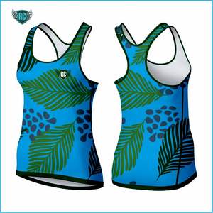 Débardeur à dos nageur unisexe 100% polyester nylon, confortable et respirant, avec short long, impression par sublimation - Product Image 4