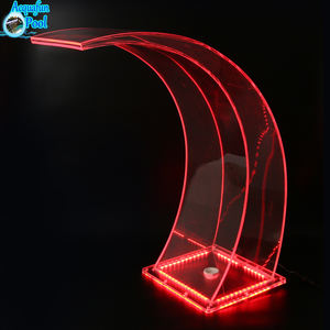 Colorfalls a éclairé le <span class=keywords><strong>rideau</strong></span> mené d'intérieur de cascade de fontaine d'eau de Weir de cascades - Product Image 3