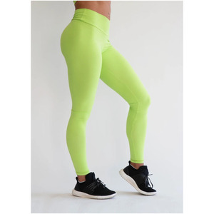 New Neon Green SCRUNCH <b>BOOTY</b> LIFT YOGA <b>LEGGINGS</b>-Casual Breathable High Waist Knee-Length - Product Image 3