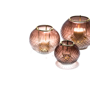 Cuenco de cristal con diseño de diamante, vela de la mejor calidad - Product Image 1