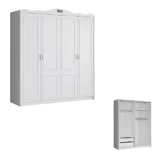 4 doors wardrobe kids home furniture children bedroom sets lovely kids room furniture