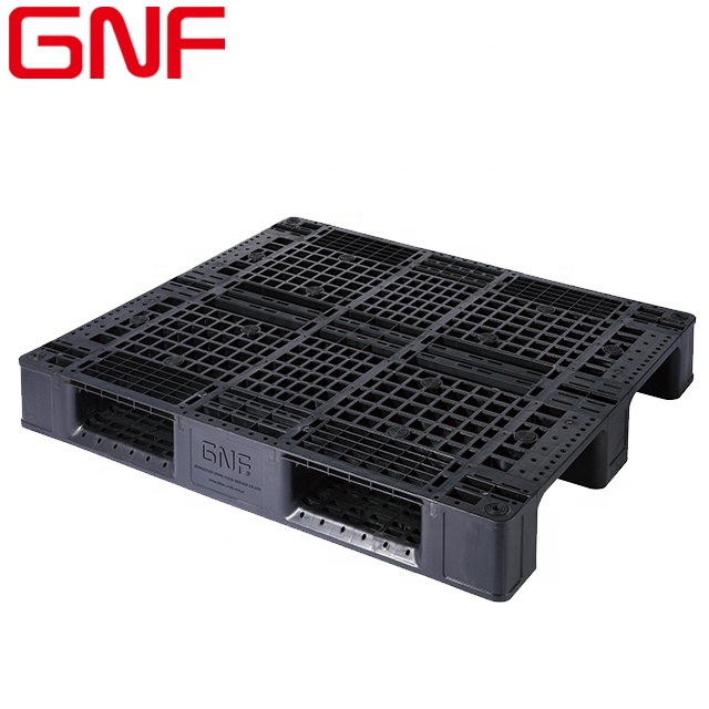 Прочный односторонний пластиковый поддон HDPE GNF 1200x1000 для тяжелых условий эксплуатации 1 тонна