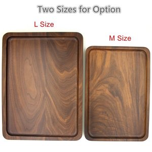 De alta calidad de moda 2020 2 de Madera Rectangular servir bandejas de comida/frutas/hortalizas/aperitivo de almacenamiento de cocina - Product Image 2