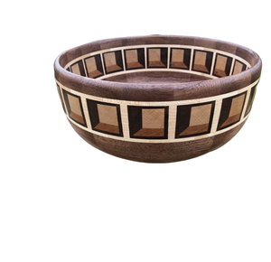 Juego de cuencos para servir de madera para bodas restaurante de artículos de Hotel, cuencos de mezcla redondos de Color púrpura, accesorio de vajilla elegante - Product Image 1