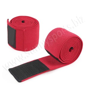 Weight Lifting Knee Wraps Gym Straps Guard Bandage Red Weightlifting Knee Strap Wraps - Product Image 3