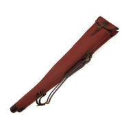 Housse de fusil en toile et cuir personnalisée pour la chasse, avec taille et logo sur mesure, MOQ 25 pièces