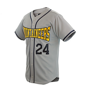 Maillot de baseball personnalisé pour hommes, pas lent et rapide, vêtements de sport de coupe régulière avec écusson brodé, uniformes de vente en gros - Product Image 5