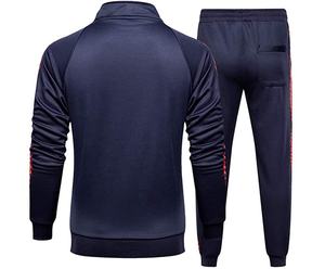 2025 Wholesale Custom Logo Men's Track Suit Sportswear Jogging Zipper <b>Runners</b> Suit Design Your Own Logo Track Sports Wear - Product Image 2