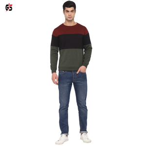 Derniers vêtements de mode pour hommes 2025 sweat-shirt 100% chaud coton polaire col rond patchwork multi couleurs manches complètes vêtements OEM - Product Image 6
