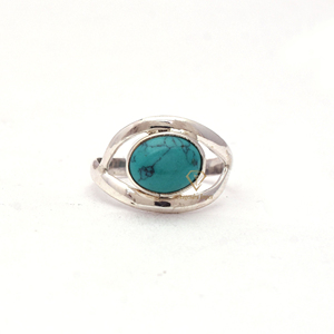 Quality 925 Sterling Silver Natural <b>Turquoise</b> Gemstone <b>Ring</b> Stackable Blue Gemstone <b>Ring</b> For Wholesale Suppliers - Product Image 1