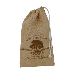 Sacs à cordon en jute légers, personnalisés, promotionnels, impression sérigraphique personnalisée, respectueux de l'environnement - Product Image 4