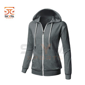 New heavy thick hoodies zipper women custom logo print oversized hoodies - Product Image 1