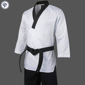 Uniforme de Karate para artes marciales, cordón elástico para niños y adultos, ligero, para estudiante, con cinturón - Product Image 2