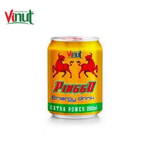 Pingo-bebida energética de 250ml, bebida extra saludable con logotipo