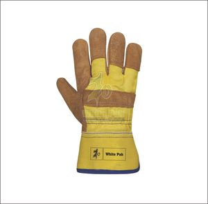 Guantes de trabajo de piel de vaca transpirables de talla XL, servicio OEM personalizable, guantes de seguridad de mano de cuero de goma a la moda, novedad de 2024 - Product Image 2